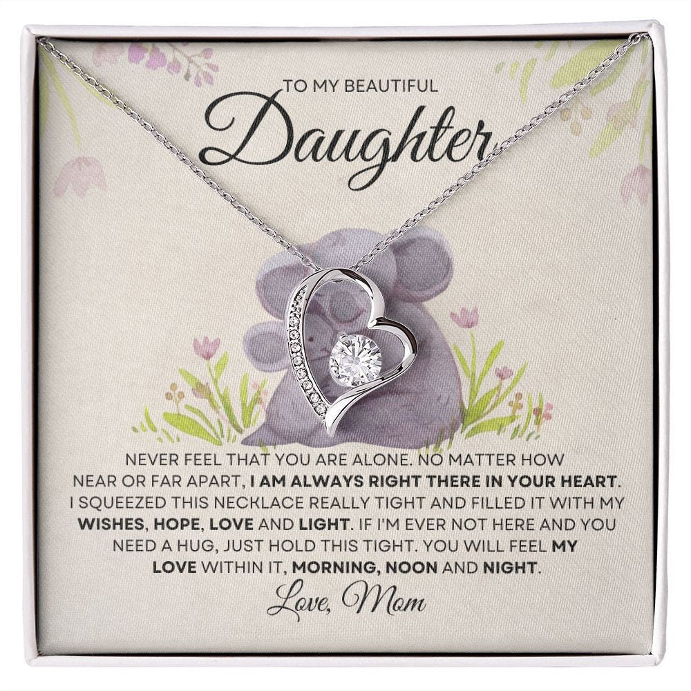 Forever Love Necklace To Daughter| Encouragement Gift