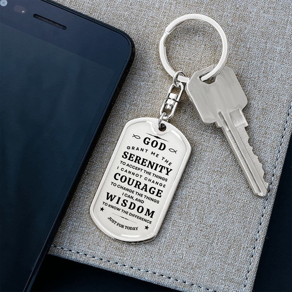 Serenity Prayer | Dog Tag | Keychain