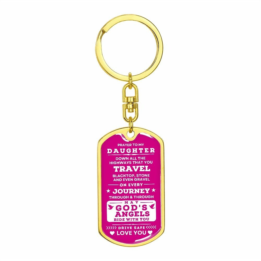 Keychain Prayer To My Daughter - New Driver Gift, God's Protection Gift