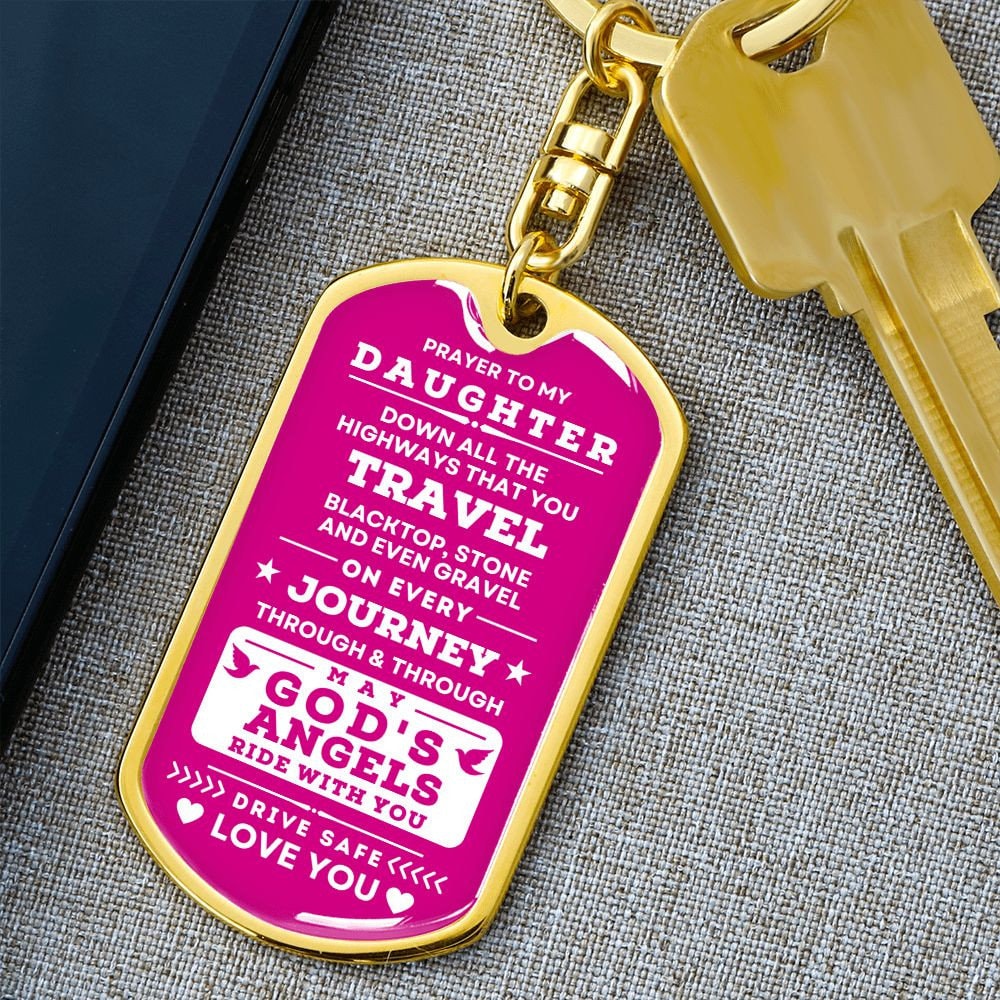 Keychain Prayer To My Daughter - New Driver Gift, God's Protection Gift