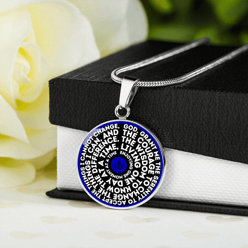 Serenity Prayer Motivational Necklace | Personalized Jewelry | Encouragement Gift