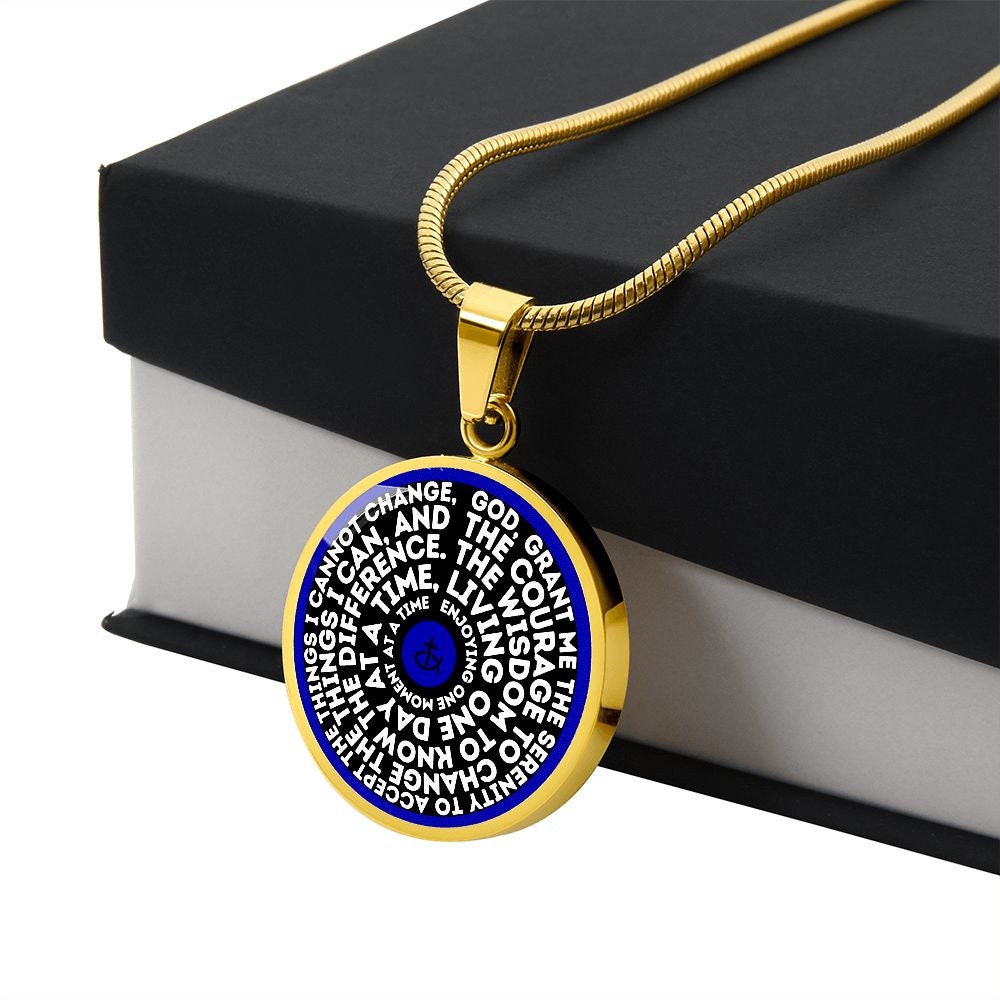 Serenity Prayer Motivational Necklace | Personalized Jewelry | Encouragement Gift