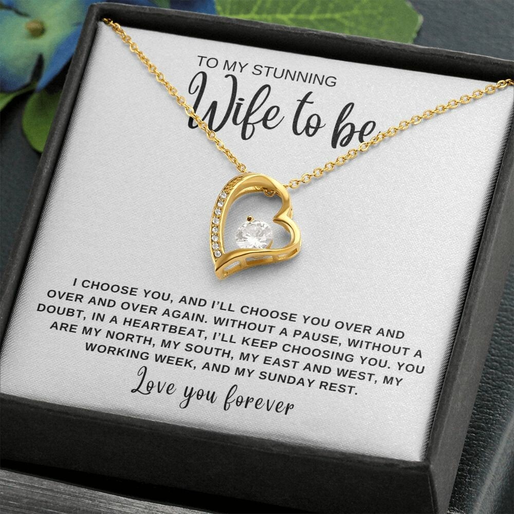 Forever Love Necklace Gift To Wife To Be, Future Wife, Bride