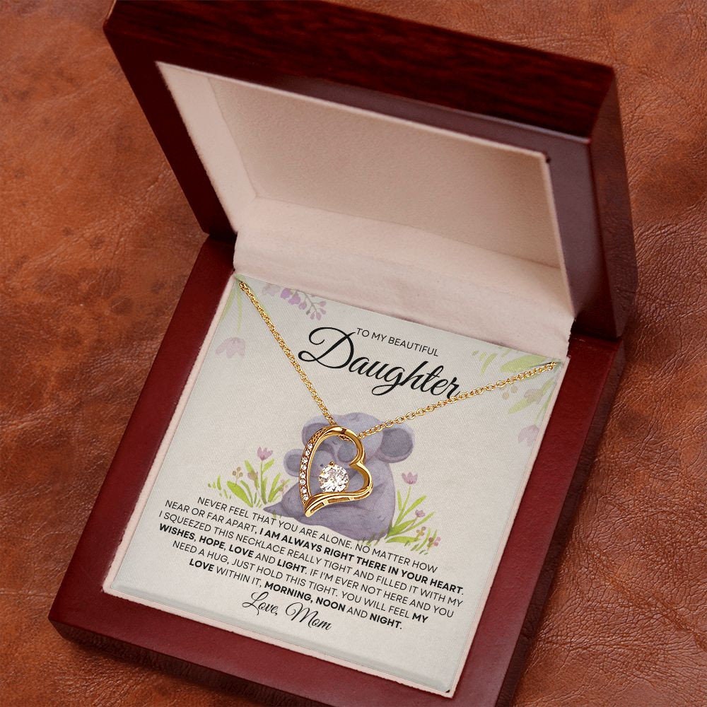 Forever Love Necklace To Daughter| Encouragement Gift