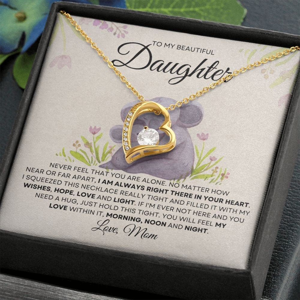 Forever Love Necklace To Daughter| Encouragement Gift