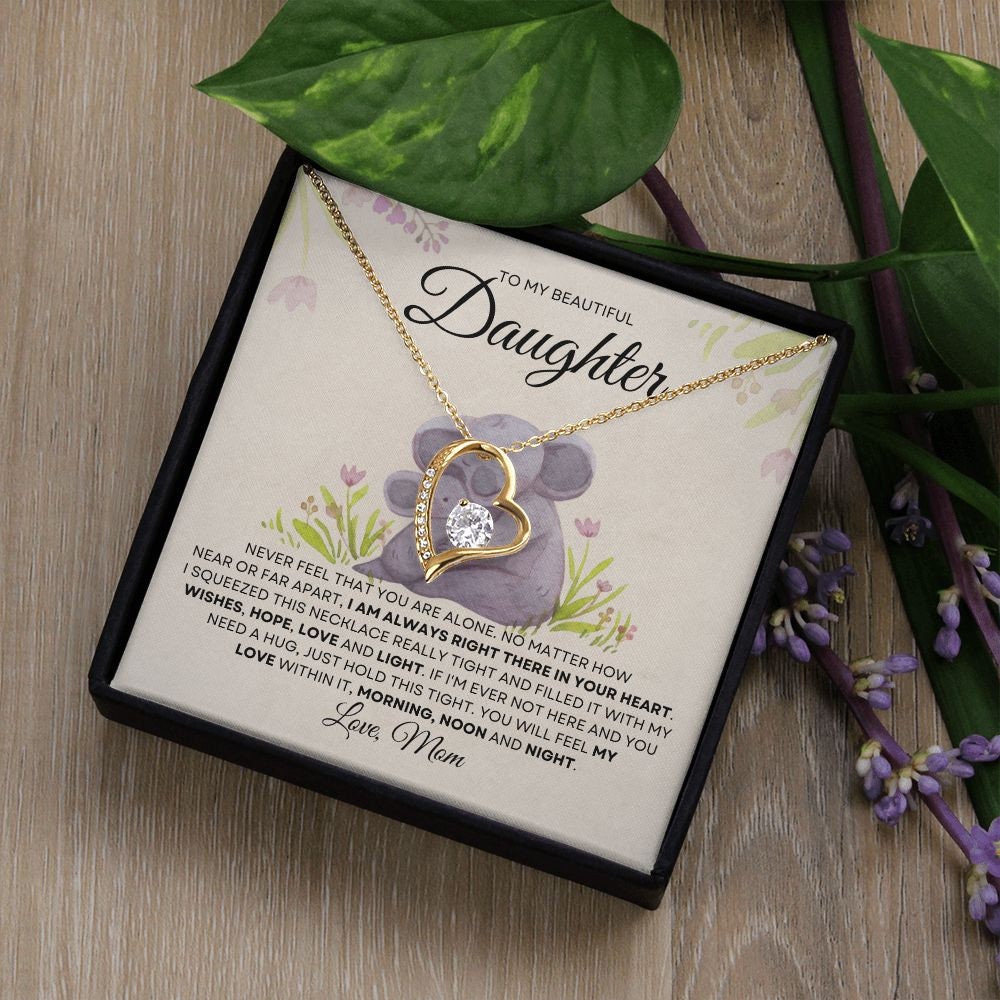 Forever Love Necklace To Daughter| Encouragement Gift
