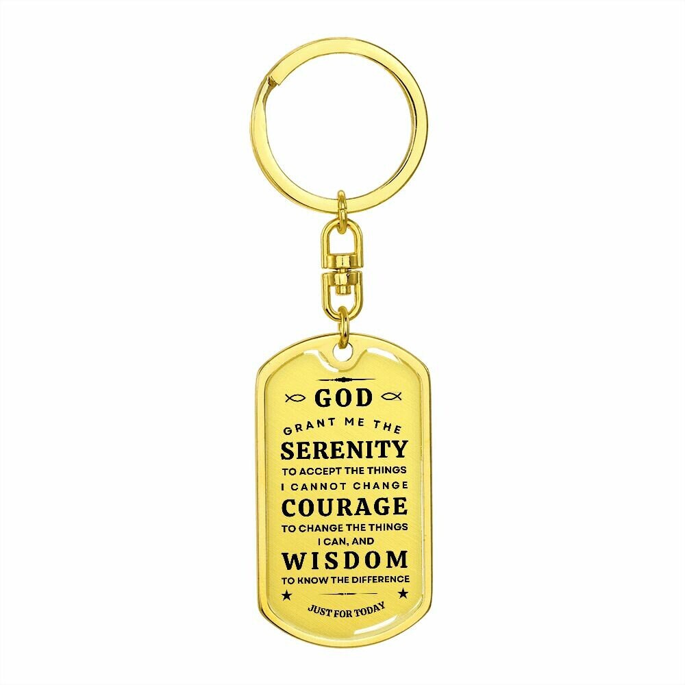 Serenity Prayer | Dog Tag | Keychain