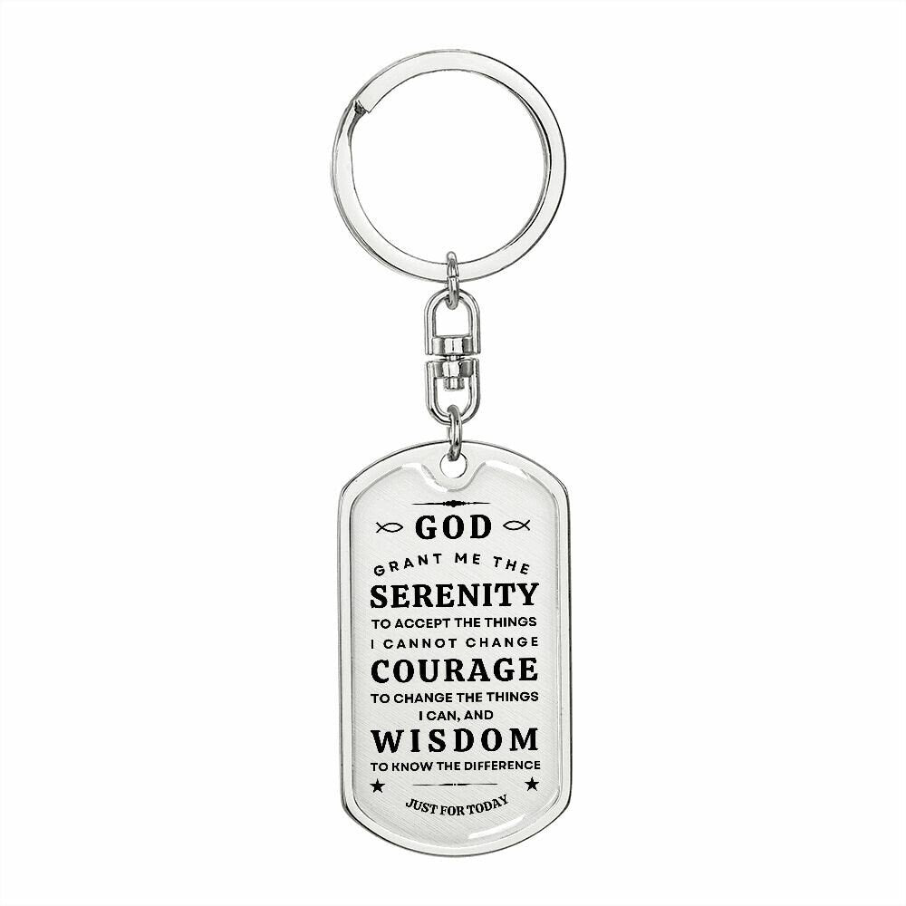 Serenity Prayer | Dog Tag | Keychain