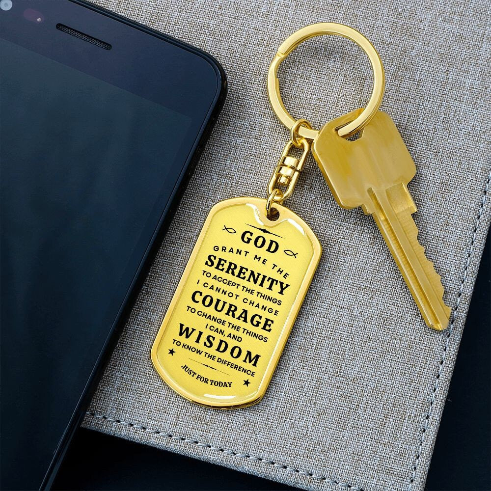Serenity Prayer | Dog Tag | Keychain