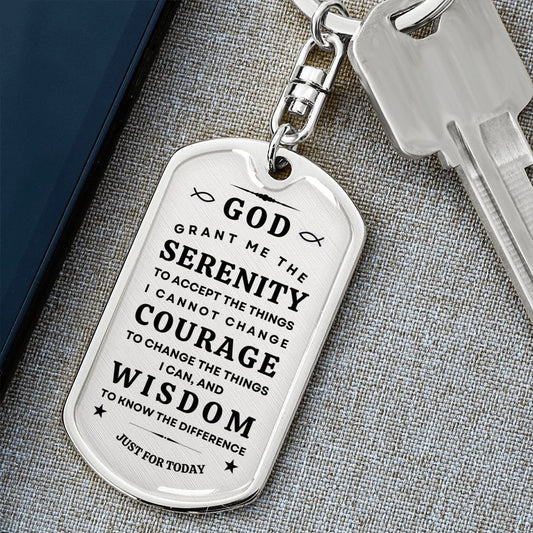 Serenity Prayer | Dog Tag | Keychain