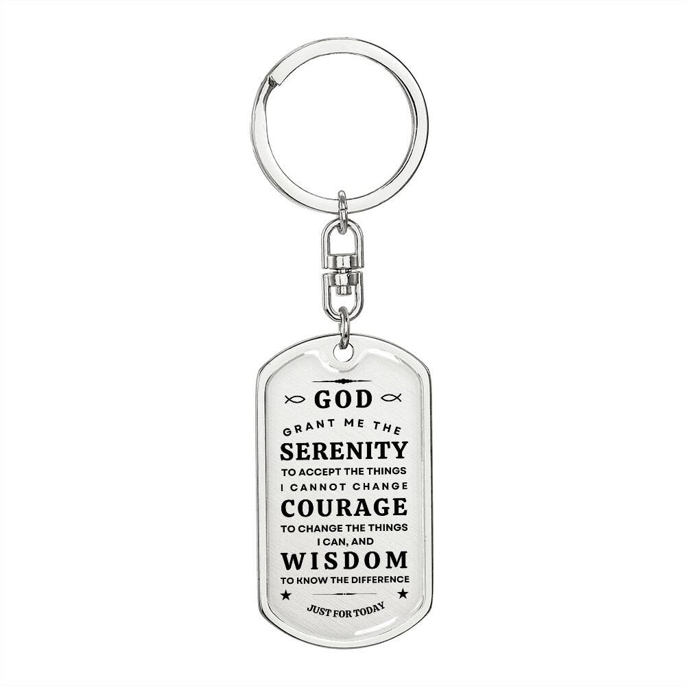 Serenity Prayer | Dog Tag | Keychain