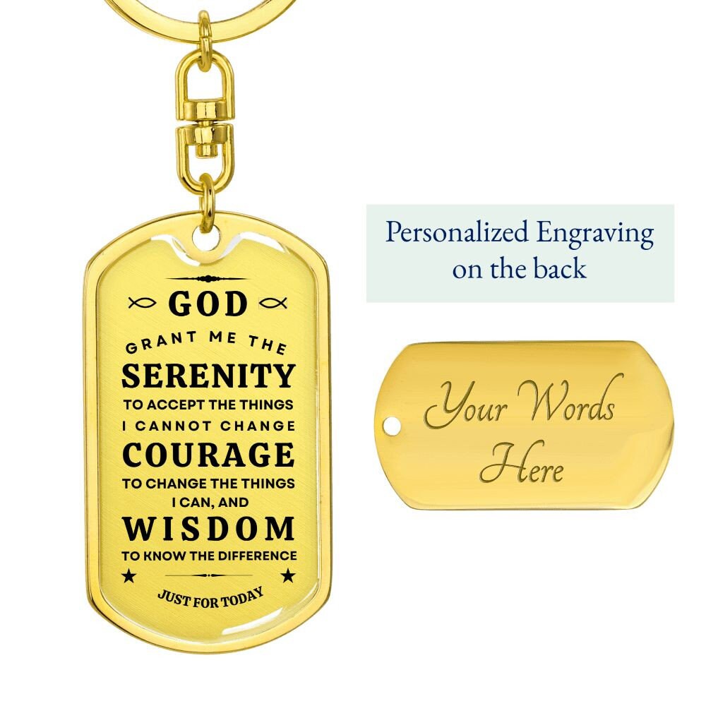 Serenity Prayer | Dog Tag | Keychain