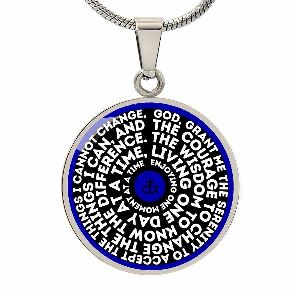Serenity Prayer Motivational Necklace | Personalized Jewelry | Encouragement Gift