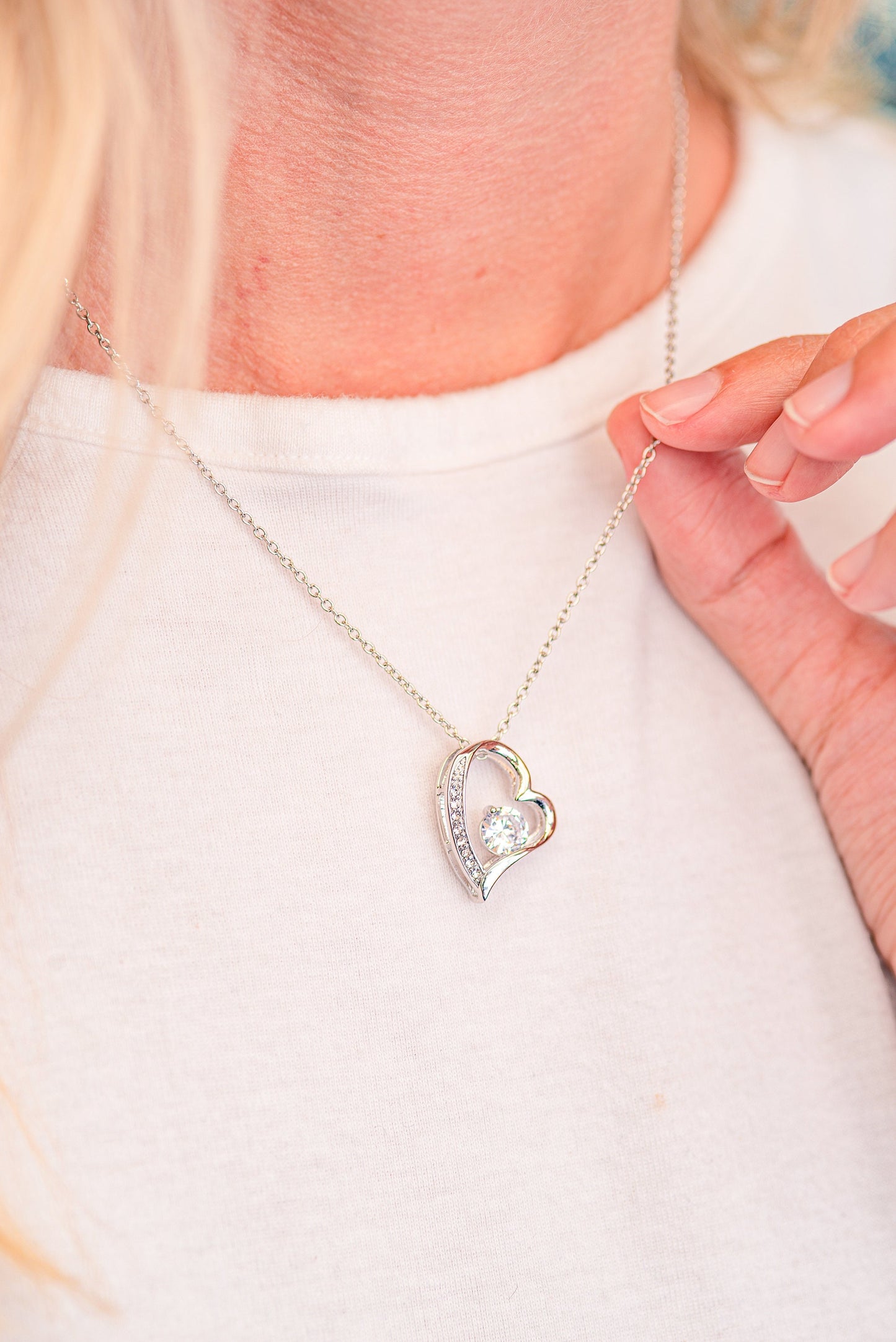 Forever Love Necklace to My Love with Earring Set | You are my Sunday Rest | Perfect Soulmate Gift on Christmas, Birthday, Anniversary
