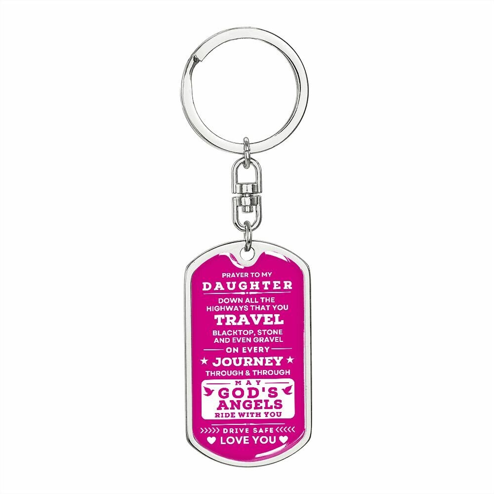 Keychain Prayer To My Daughter - New Driver Gift, God's Protection Gift