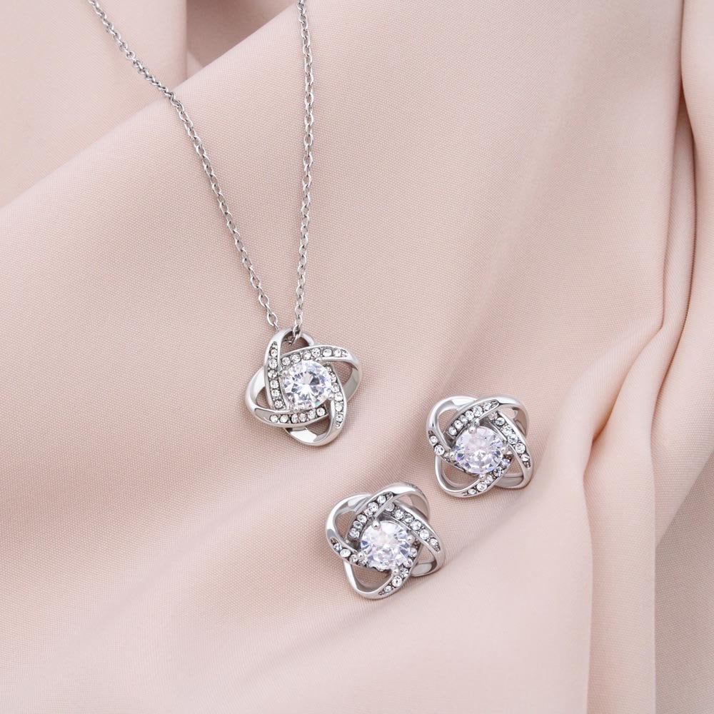 Love Knot Necklace Butterflies to Soulmate| Meaningful Gift for Her on Christmas, Anniversary or Birthday