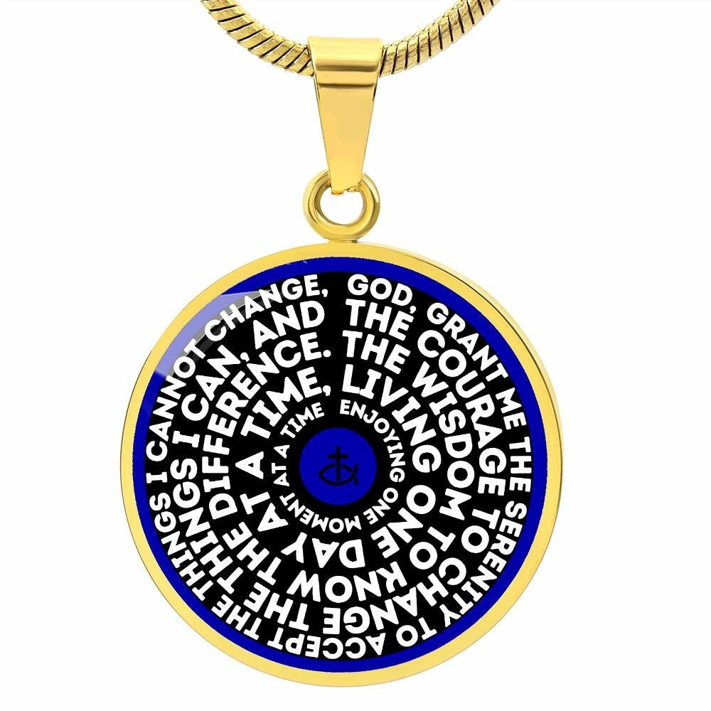 Serenity Prayer Motivational Necklace | Personalized Jewelry | Encouragement Gift