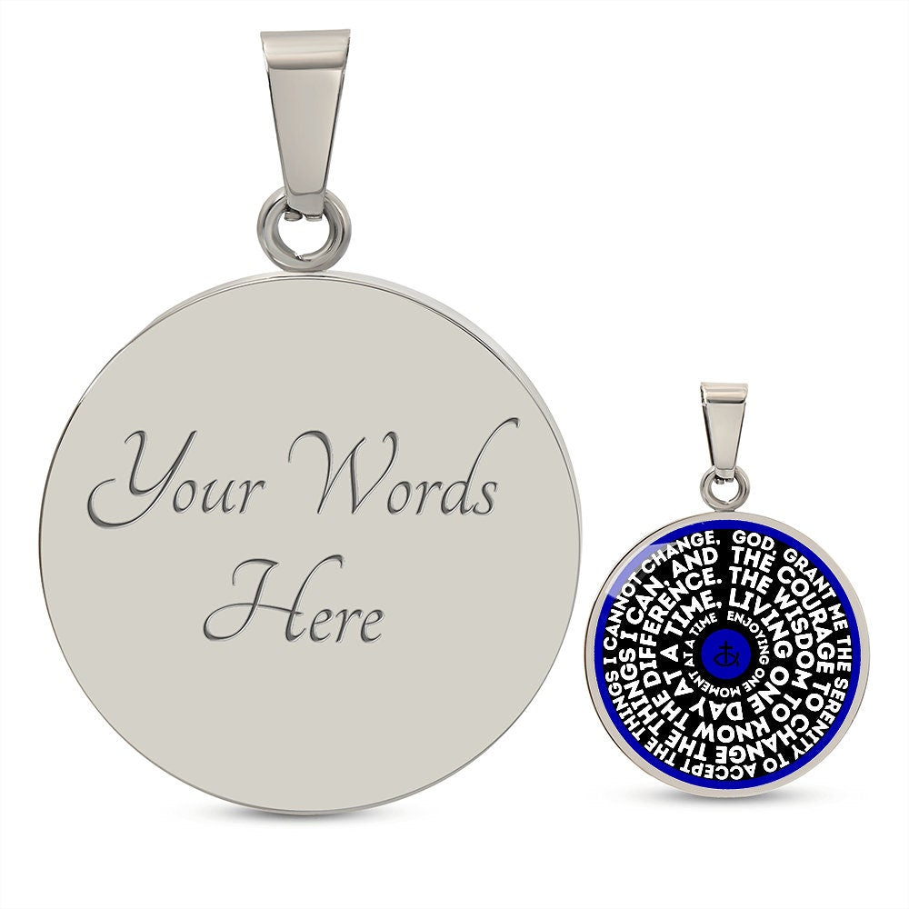 Serenity Prayer Motivational Necklace | Personalized Jewelry | Encouragement Gift