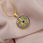 Circle Serenity Prayer Necklace | Encouragement Gift | Personalized Jewelry
