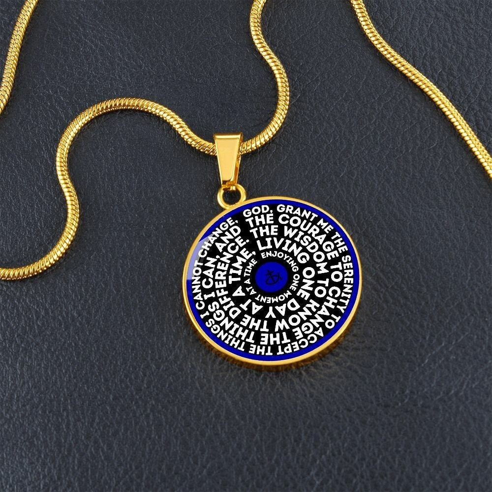 Serenity Prayer Motivational Necklace | Personalized Jewelry | Encouragement Gift