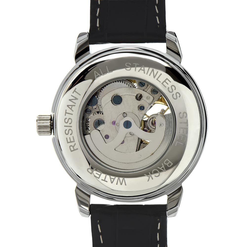 Men's Openwork Watch To My Son With Mindful Message Card - Gift From Dad, Perfect Christmas Gift, Birthday, Graduation, Wedding Gift