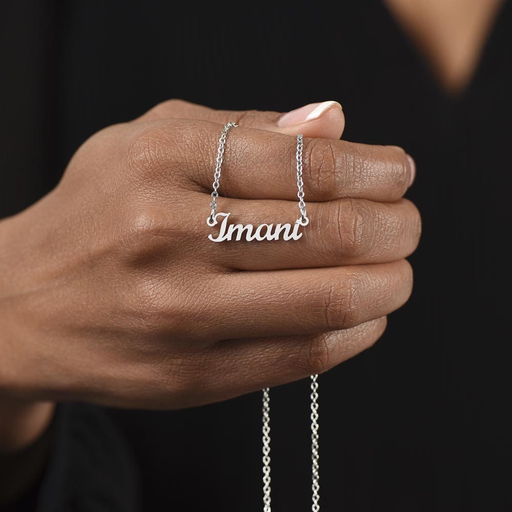 Personalized Name Necklace With Message Card and Box to My Daughter - Perfect Gift For Her Birthday, Graduation, Christmas