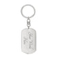 Keychain dog tag for Biker
