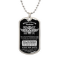 Biker Dog tag Chain biker prayer - Mr V