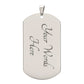 Biker Dog tag Chain biker prayer - Mr V