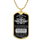 Dog Tag Necklace Biker prayer - Mr D