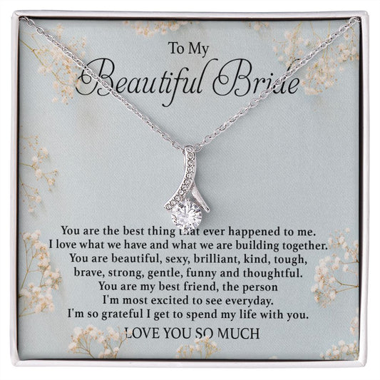 To My Beautiful Bride | Alluring Beauty Necklace