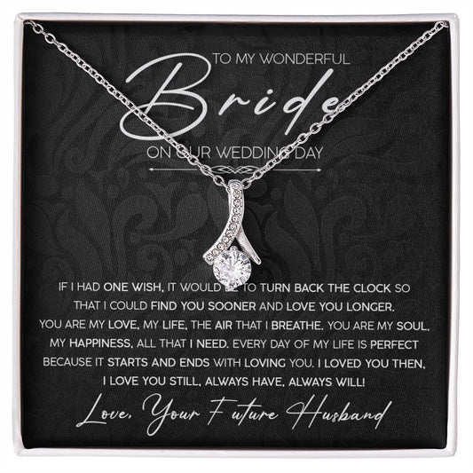 To My Wonderful Bride | Alluring Beauty Necklace