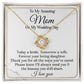 Love Knot Necklace - To My Amazing Mom on My Wedding Day