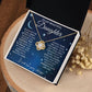 To My Beautiful Daughter - Reach for the Stars | Love Knot Necklace