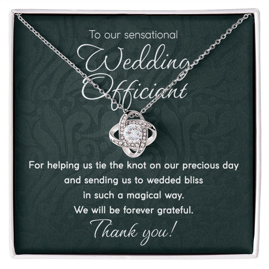 Wedding Officiant Love Knot Necklace