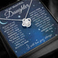 To My Beautiful Daughter - Reach for the Stars | Love Knot Necklace