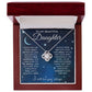 To My Beautiful Daughter - Reach for the Stars | Love Knot Necklace