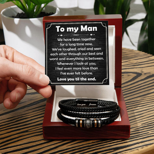 To My Man - Been Together | Love You Forever Bracelet