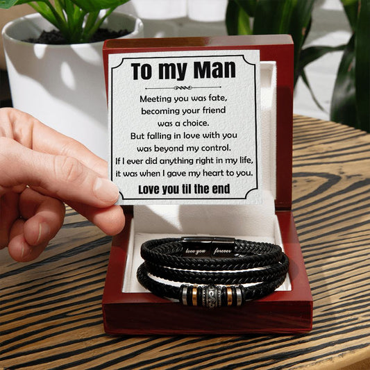 To My Man - Fate | Love You Forever Bracelet