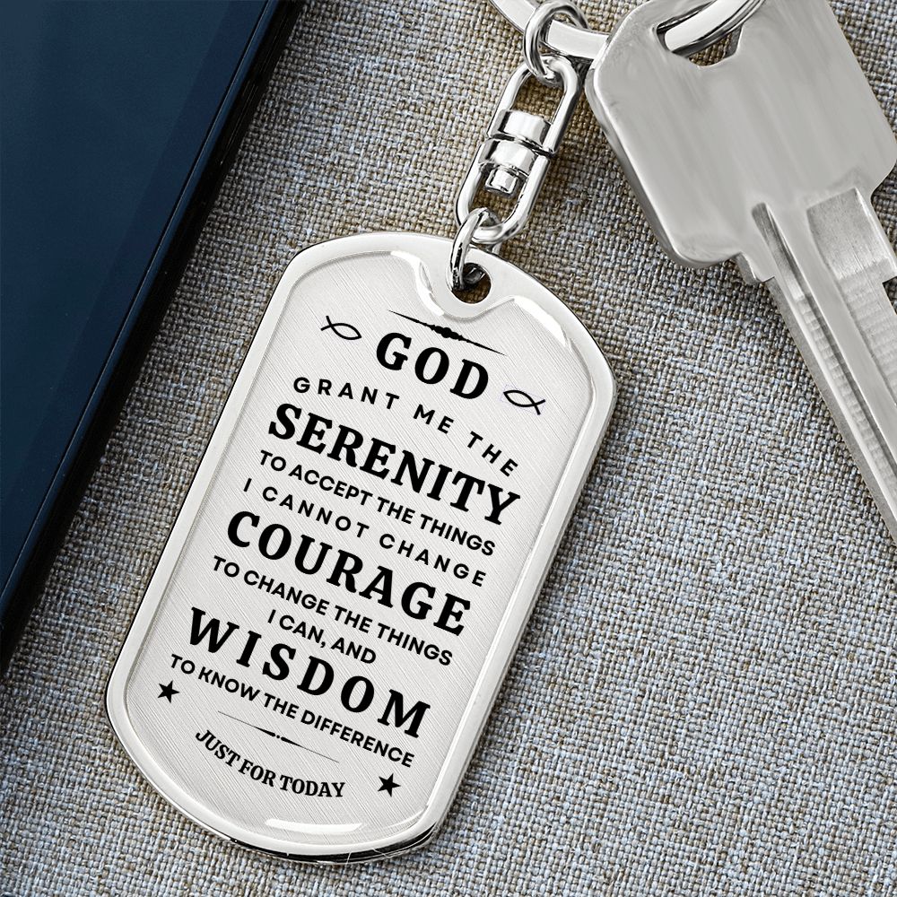 Keychain with Serenity Prayer