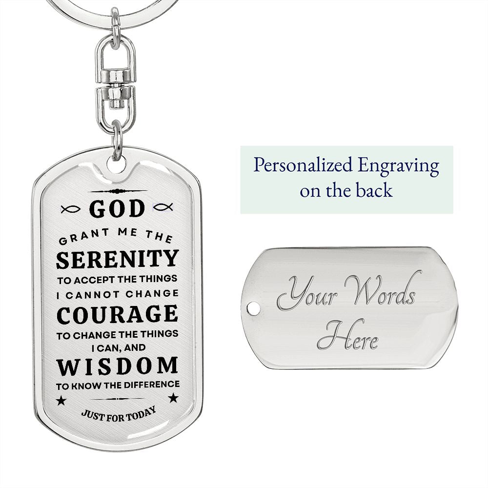 Keychain with Serenity Prayer