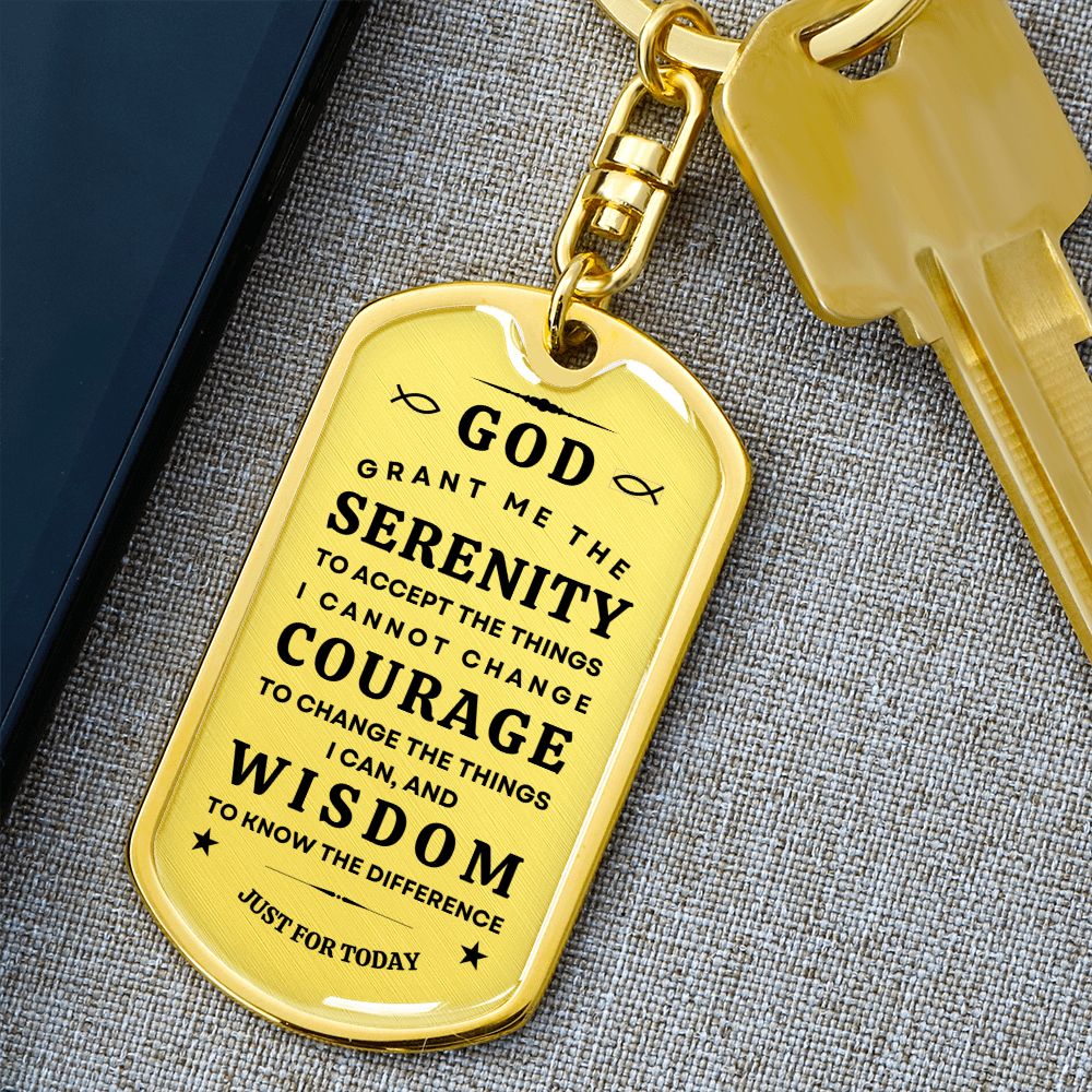 Keychain with Serenity Prayer