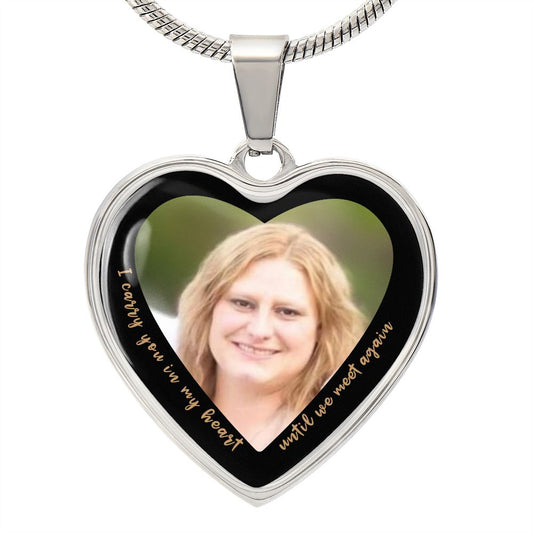 Personalized memorial heart