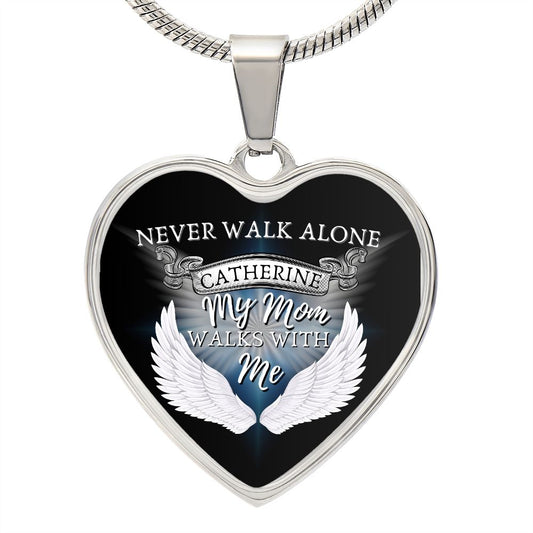 Mom's Heart Necklace Memorial
