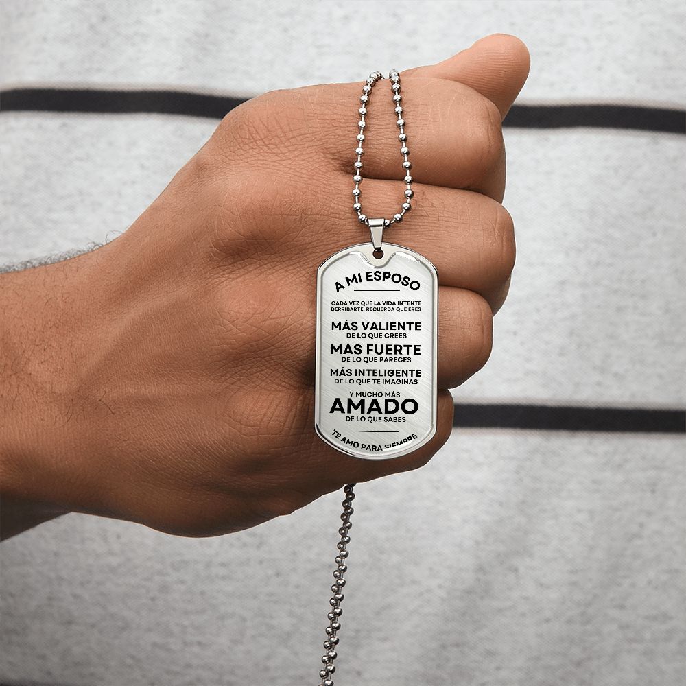 A Mi Esposo - Military Dog Tag Gift