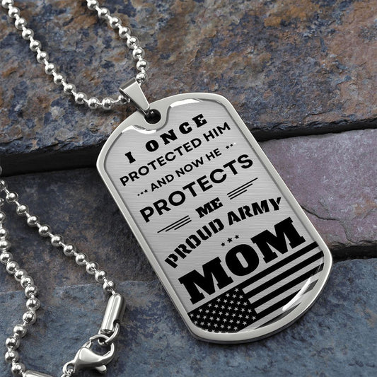 Military Dog Tag | Gift | Proud Army Mom