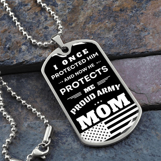 Military Tag | Necklace for Mom | Gift | Army Mom