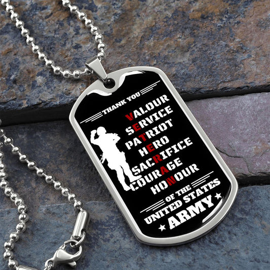 Military Dog Tag | Veteran Gift | Thank You