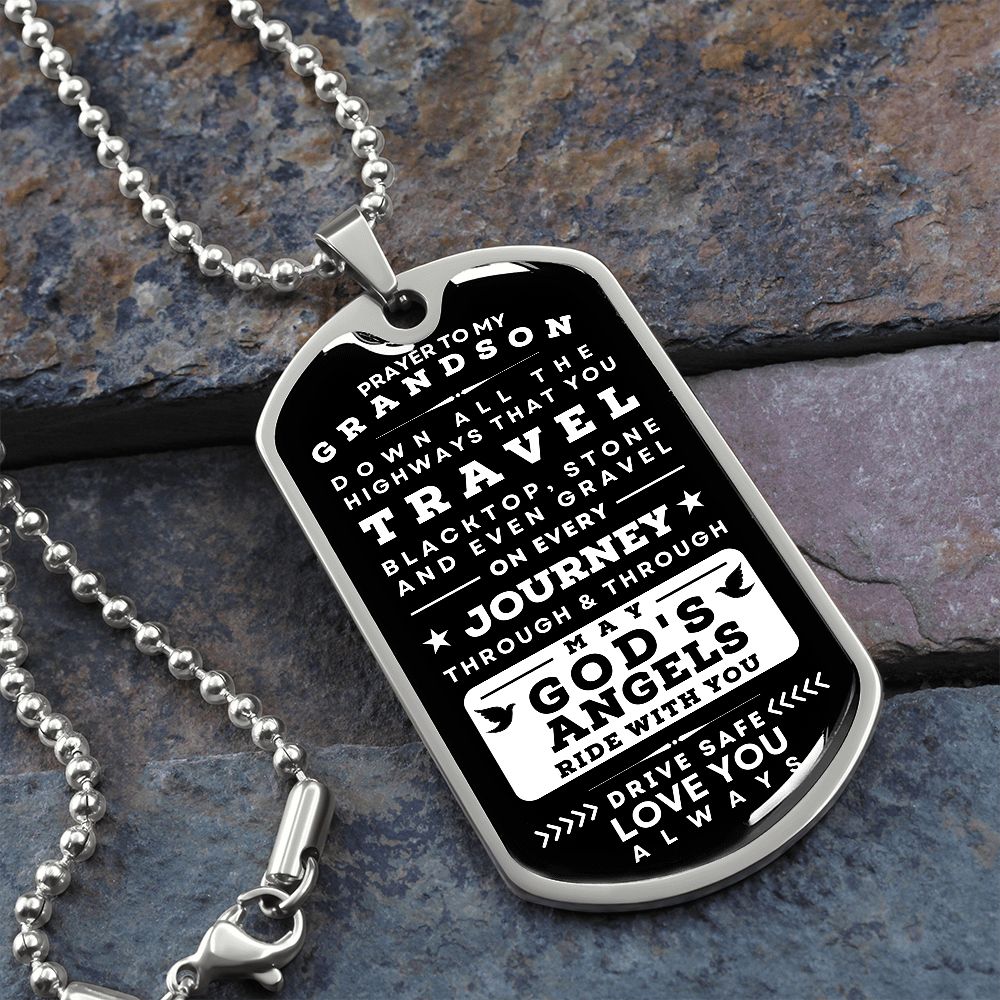 Military necklace with driver Prayer