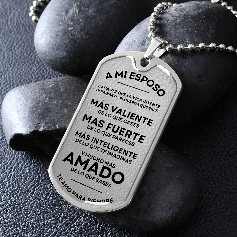 A Mi Esposo - Military Dog Tag Gift